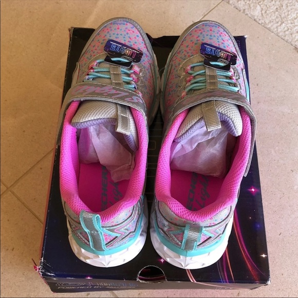 Skechers Girl light-up sneakers, girl size 3 - Picture 8 of 8